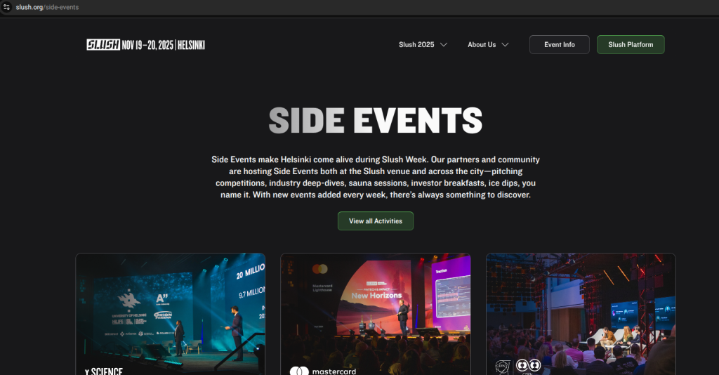 Slush 2025 Side Events